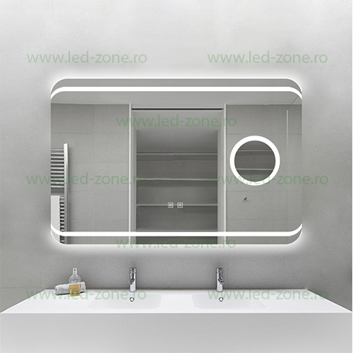 Oglinda Baie LED 90x60cm Touch Dezaburire LZJ141