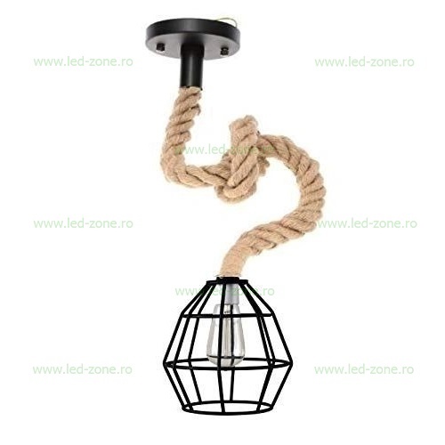 Pendul Soclu E27 Rustic Grenade