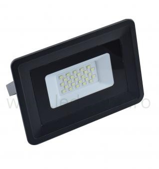 Proiector LED 20W 220V Slim Negru SMD2835