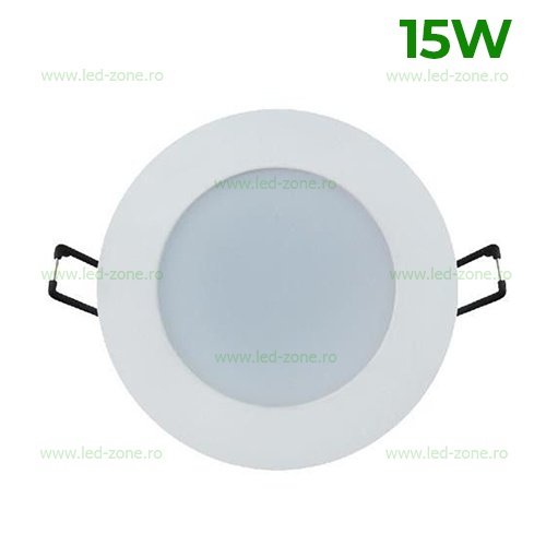 Spot LED 15W Rotund Alb