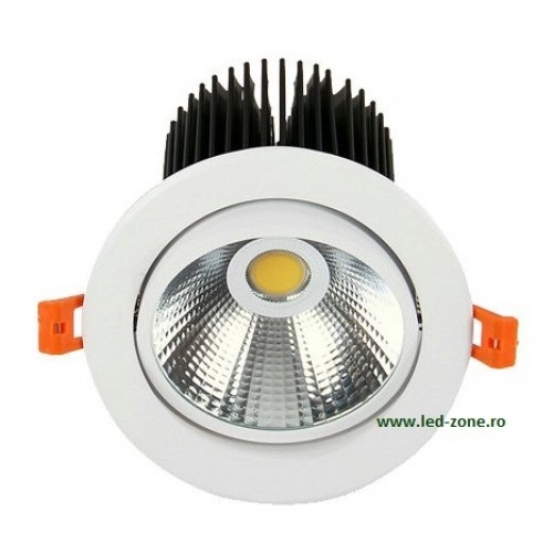 Spot LED 20W COB Rotund Mobil Alb LZ552
