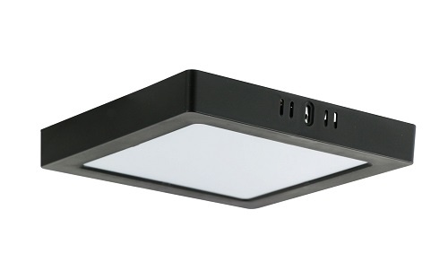 Spot LED 24W Patrat Negru Aplicat LZ30355