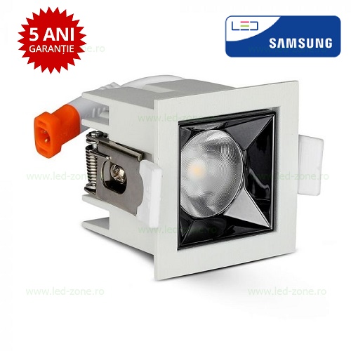Spot LED 4W Incastrabil Patrat Alb Premium