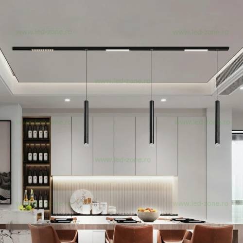 Spot LED Magnetic 10W Pendul Negru Ultra Slim