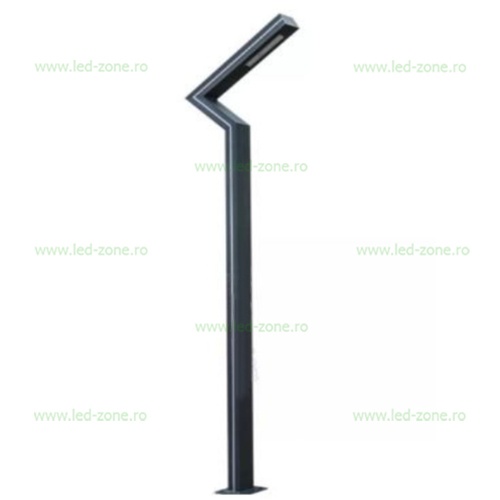 Stalp Iluminat LED 30W Alb Natural + 20W Ornamental 3M LZ9142