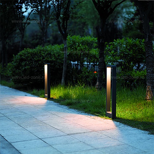 Stalp LED Gradina 7W Dreptunghiular 60cm