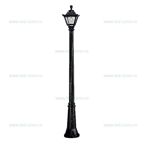 Stalp LED Gradina 8W Negru GOLIA 2.1M
