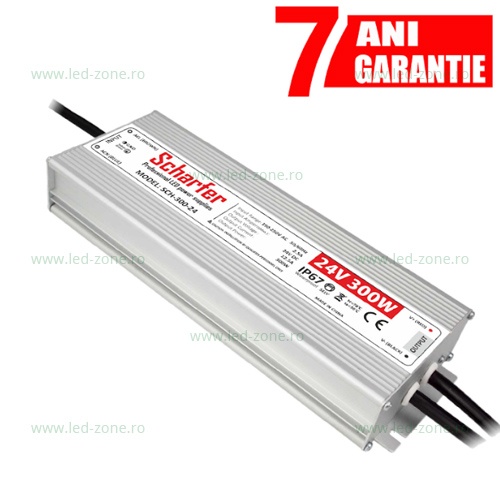 Sursa Alimentare Banda LED 24V 300W IP67 Waterproof Premium