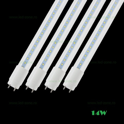 Tub LED T8 Clar 14W 60cm 360 Grade Sticla