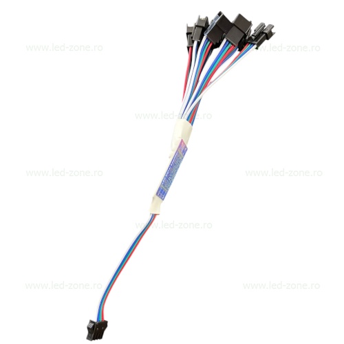 Amplificator Banda LED RGB Digitala 4 Fire 8 Iesiri