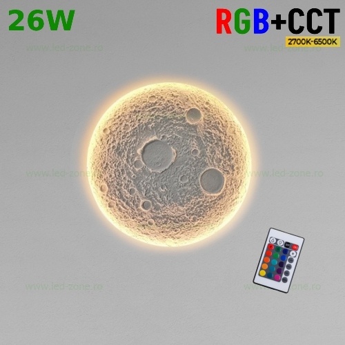 Aplica LED 26W RGBCCT cu Telecomanda LZG4097-380