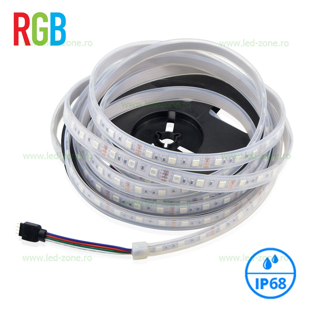 Banda LED 5050 60 SMD/ML RGB Submersibila 12V
