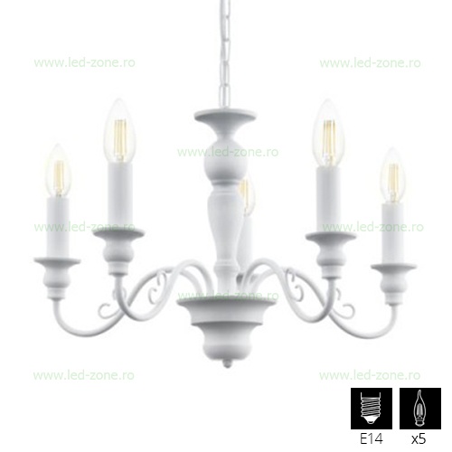 Candelabru 5 Socluri E14 Caposile LZ49851