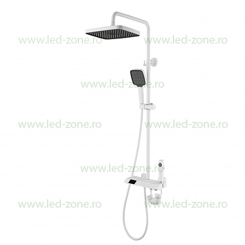Coloana De Dus Cu Afisaj Digital Temperatura Alb-Cromat LZ05W