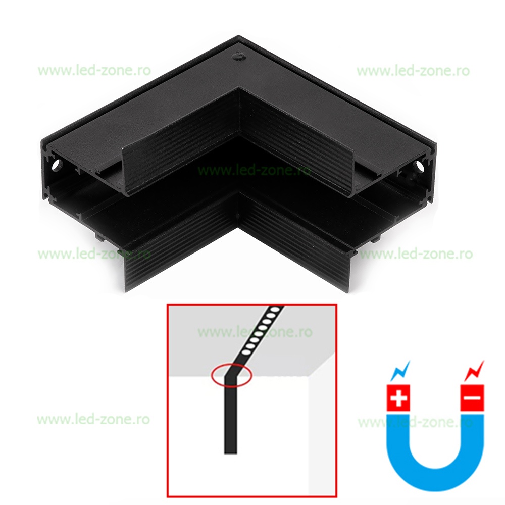 Conector Colt Perete Sina Magnetica Incastrata Metal