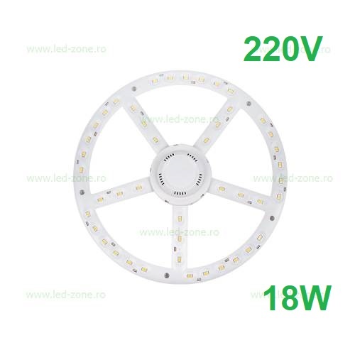 Kit LED Plafoniera 18W Rotund 220V