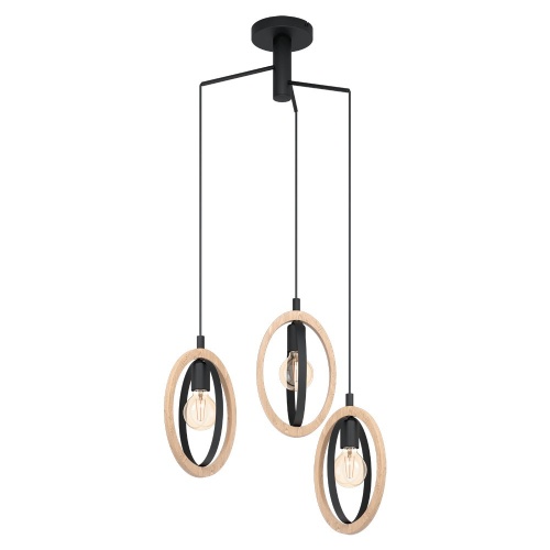 Lustra 3 Socluri Vintage E27 BASILDON LZ43463