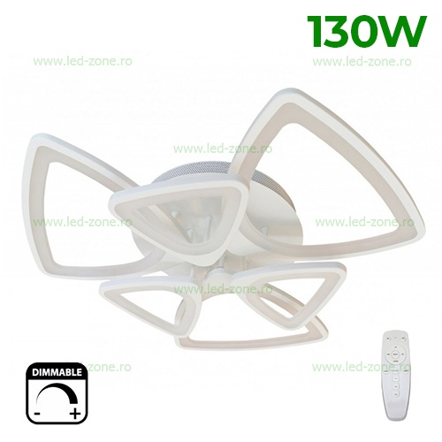 Lustra LED 130W 3 Functii Dimabila cu Telecomanda LZ6603-33