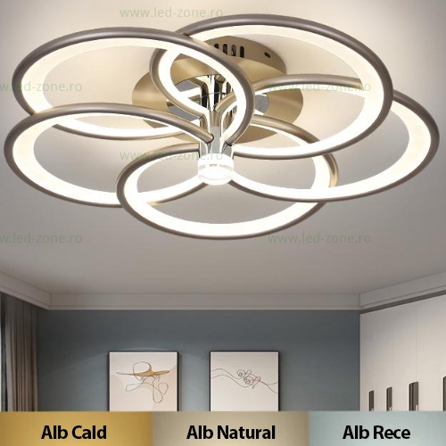 Lustra LED 144W 3 Functii Dimabila cu Telecomanda LZ9246-5S