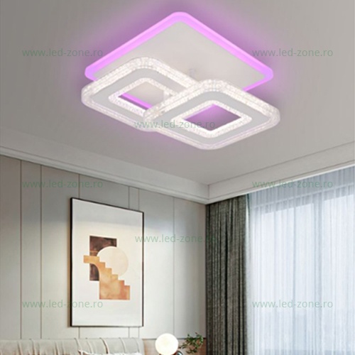 Lustra LED 42W 3 Functii Dimabila cu Telecomanda LZG3555-2