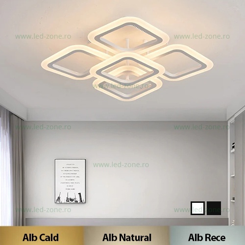 Lustra LED 70W 3 Functii cu Telecomanda LZ5104/4+1