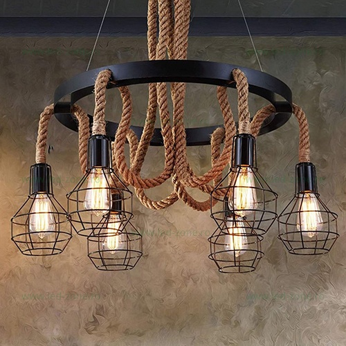 Lustra Rustic 6 Socluri E27 LZ7002