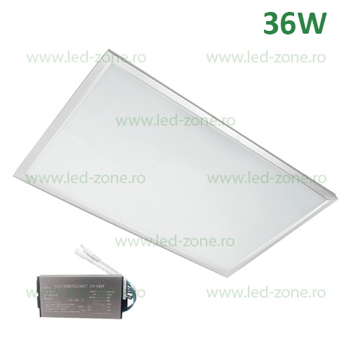 Panou LED 36W 60x30cm STELLAR Incastrabil Alb Emergenta