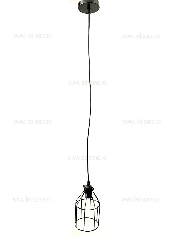 Pendul Soclu E27 Vintage Negru LZ01