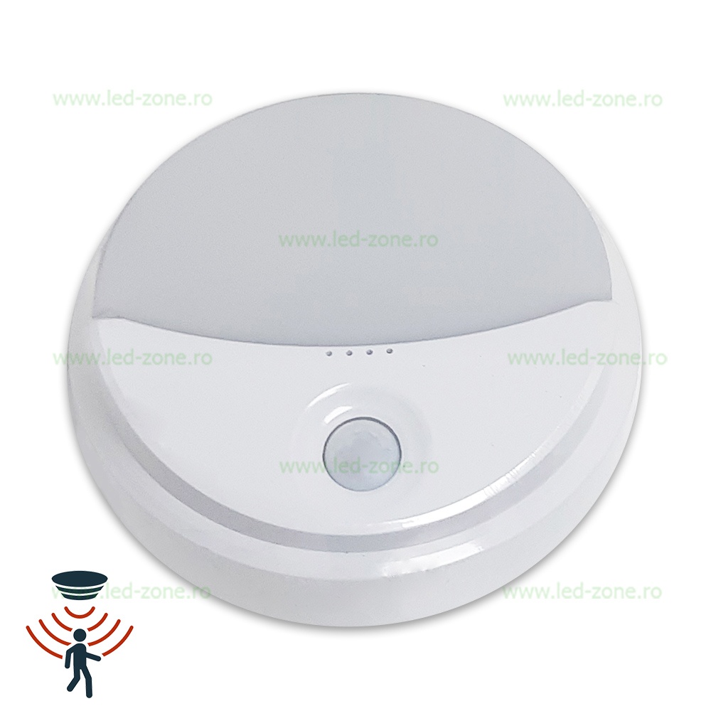 Plafoniera LED 15W Exterior Rotunda Alba Senzor