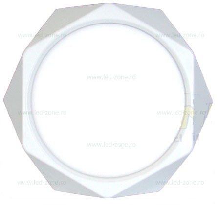 Plafoniera LED 24W Alb Aplicat Diamond