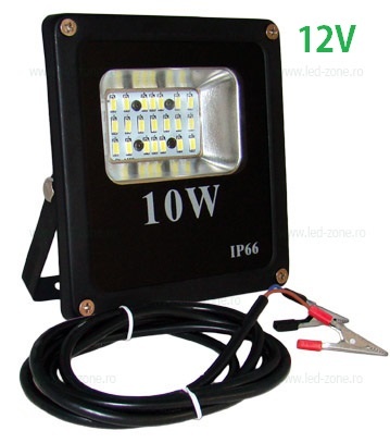 Proiector LED 10W Slim SMD 12V Alimentare Clesti