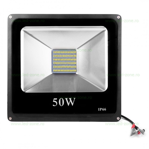 Proiector LED 50W Slim SMD 12V Alimentare Clesti