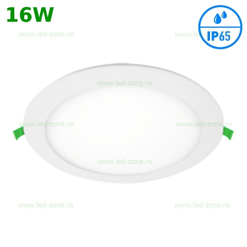 Spot LED 16W Slim Rotund Alb IP65