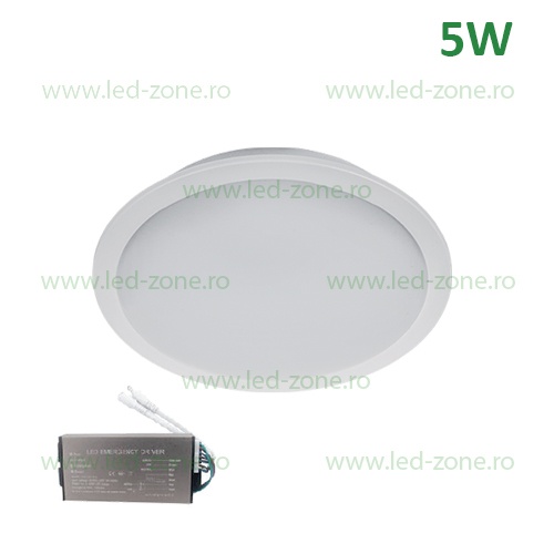 Spot LED 5W Rotund LZ01 Alb Emergenta