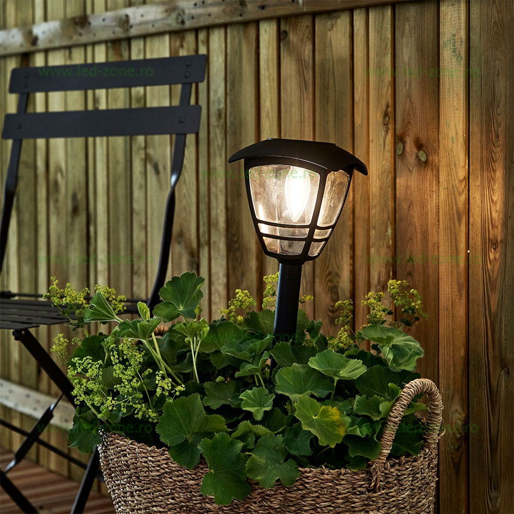 Stalp LED Gradina Solar cu Filament NEBI