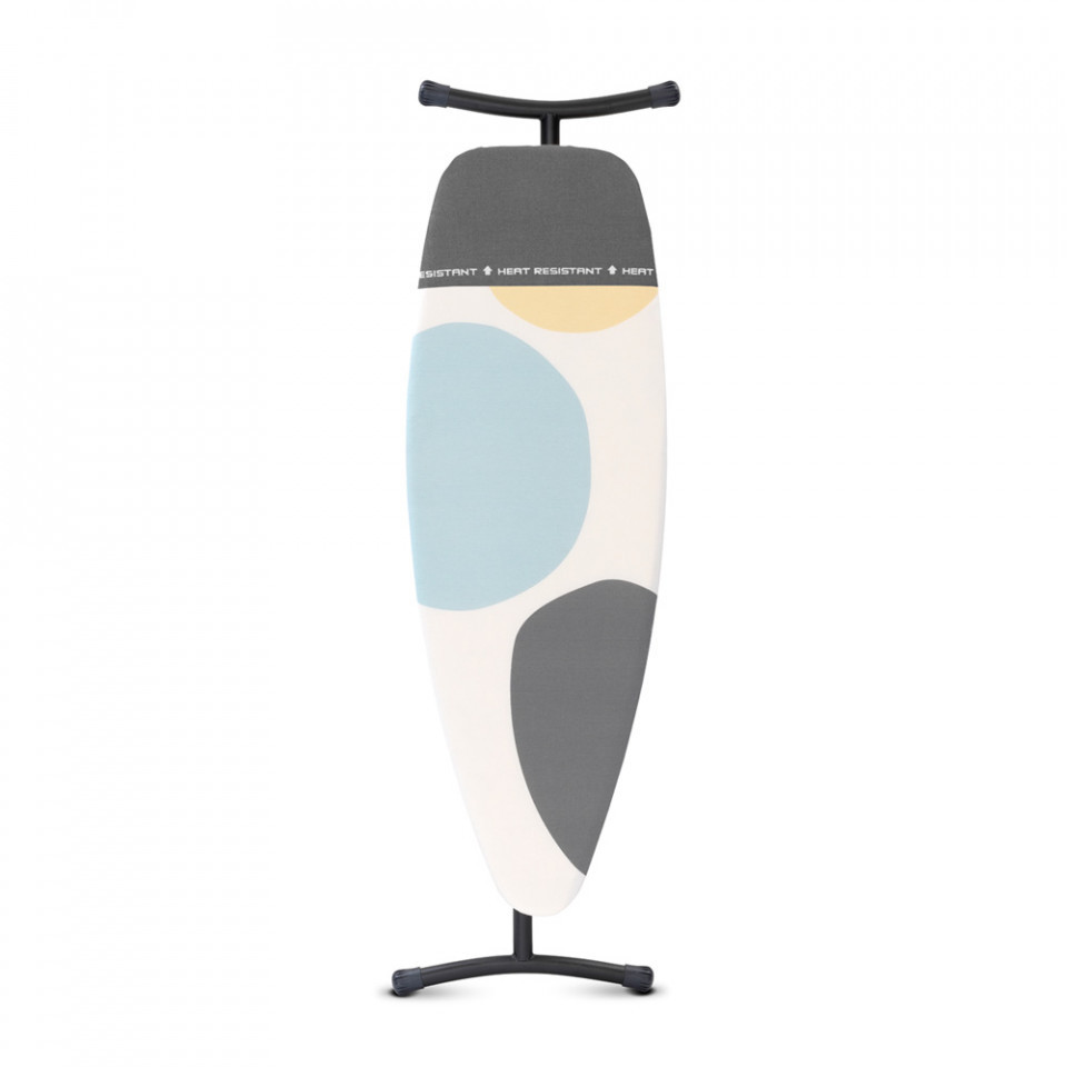 Masa de calcat Brabantia D 135x45cm cu zona de fier termorezistenta, Spring Bubbles 1003386