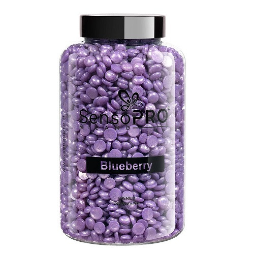 Ceara epilat elastica granule, SensoPro, Premium, Blueberry, 400 g SensoPro imagine noua