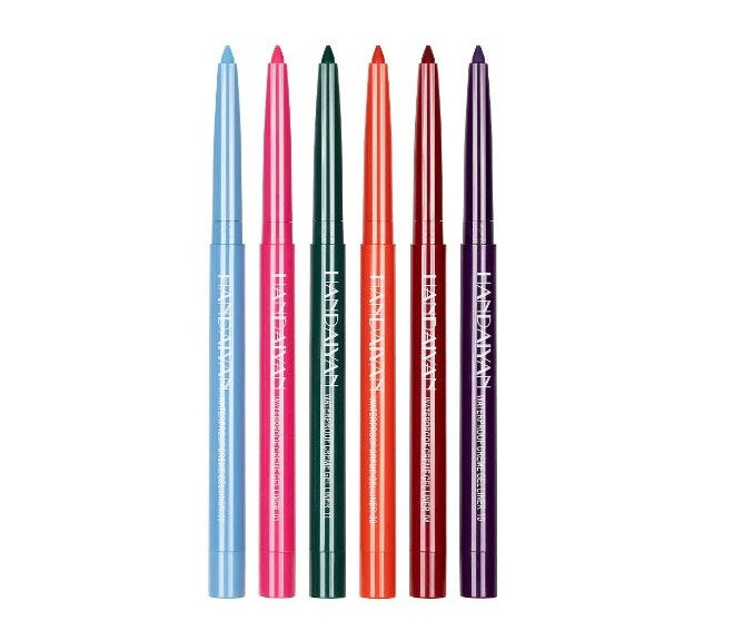 Set 6 creioane de ochi retractabile, Handaiyan, Creme Gel Liner Waterproof, C Creioane imagine noua inspiredbeauty