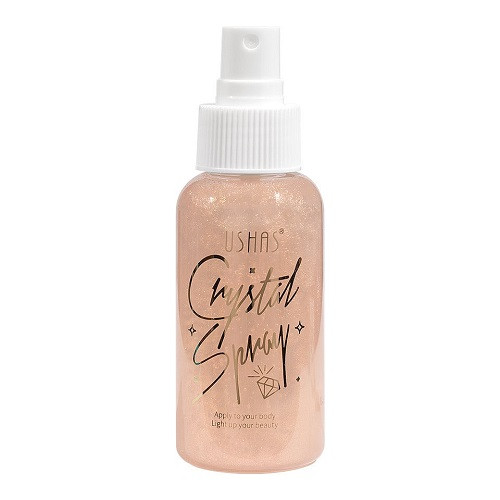 Spray iluminator de corp, ushas, crystal, 02, 80 ml