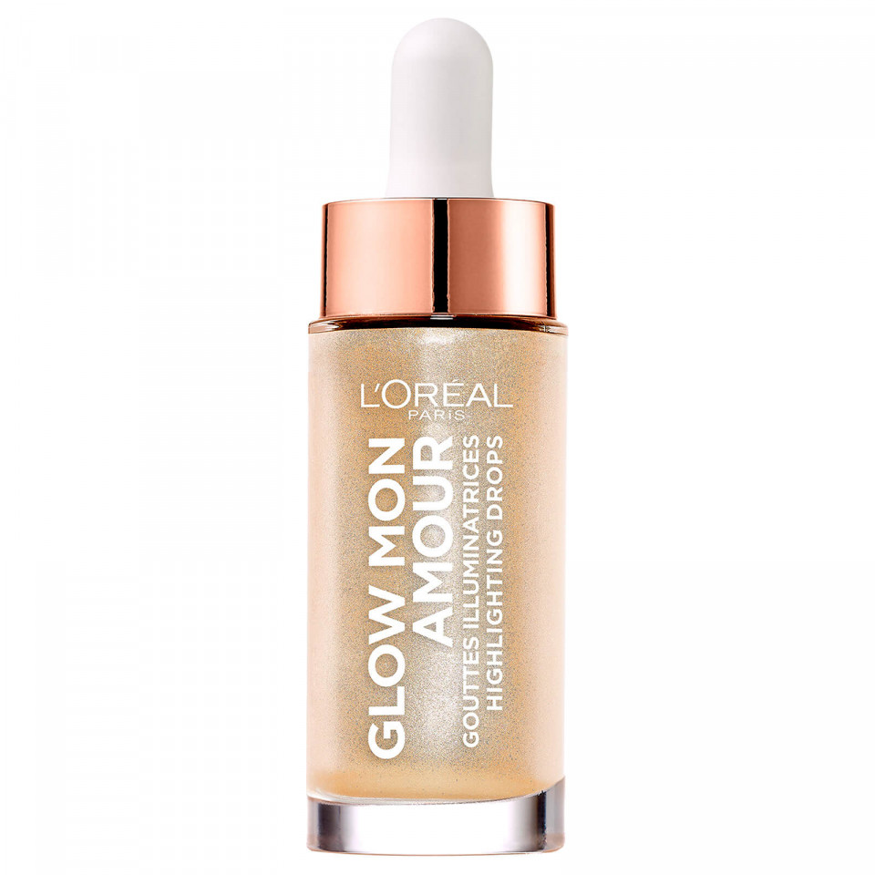 Iluminator lichid loreal glow mon amour highlighting drops 01 sparkling love