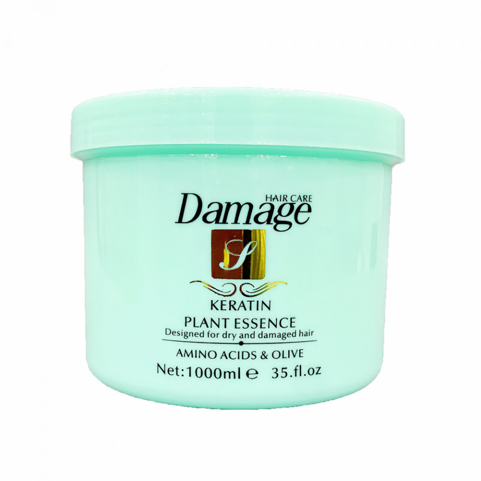 Masca de par, Damage Hair Care, Keratin Plant Essence, Amino Acids & Olive, 1000ml Damage imagine