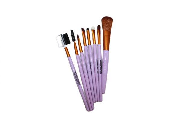 Pensule machiaj, Makeup Brush, 8 pensule Lila