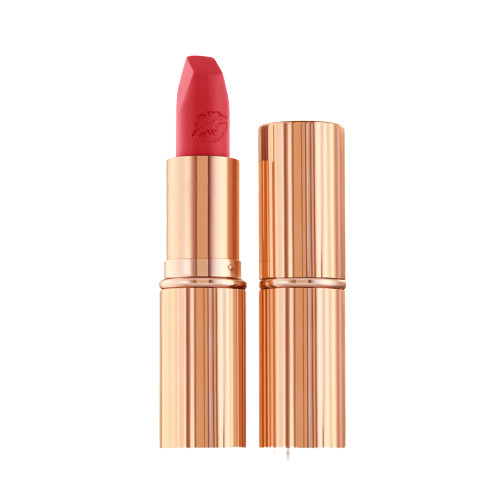 Ruj de buze Charlotte Tilbury Matte Revolution, Nuanta Electric Poppy