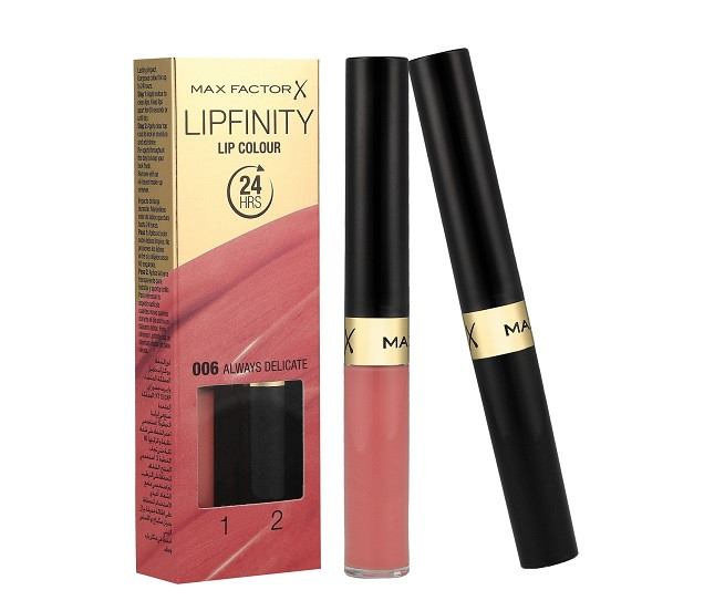 Ruj de buze rezistent la transfer, max factor, lipfinity, 006 always delicate