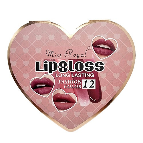 Set 12 rujuri rezistente, Miss Royal, Fashion Color, Vitamina E Set 12 rujuri rezistente, Miss Royal, Fashion Color, Vitamina E