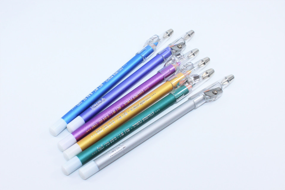 Set 6 creioane de ochi cu sclipici, Style, Studio Shimmers Set 6 creioane de ochi cu sclipici, Style, Studio Shimmers