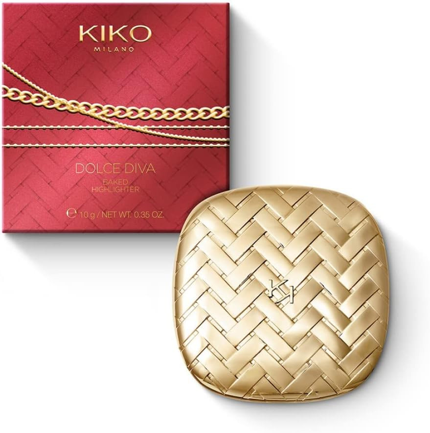 Iluminator, Kiko Milano, Dolce Diva Baked Highlighter, 01 Lively Champagne, 10 g Iluminator, Kiko Milano, Dolce Diva Baked Highlighter, 01 Lively Champagne, 10 g