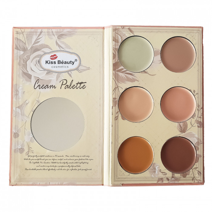 Paleta corectoare Kiss Beauty Highlight Contour Palette #2 Anticearcan imagine noua inspiredbeauty
