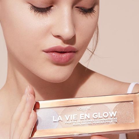 Paleta pudre iluminatoare Loreal La Vie En Glow Highlighting 02 Cool Glow - 2 | YEO