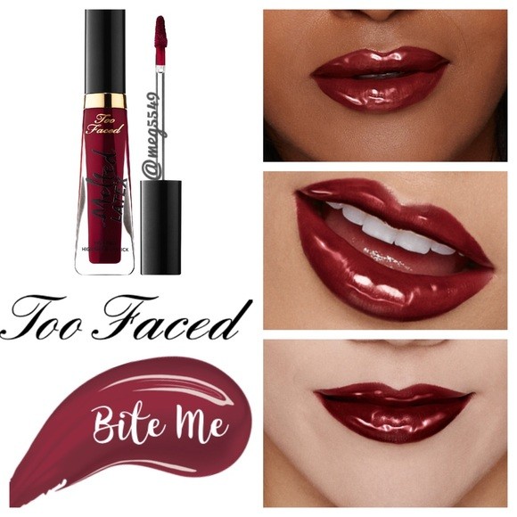 Ruj de buze lichid Too Faced Melted Latex Nuanta Bite Me image7
